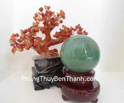 Quả cầu thạch anh vàng non 1047gr M191-S1-1779