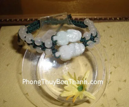 Dây đeo cổ vải có ngọc FS6161