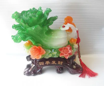 Bắp cải xanh trên bụi mẫu đơn nhiều màu - tứ quý phát tài K187M
