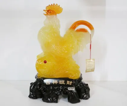 Gà ngọc đổ trên bụi mẫu đơn trắng - Bình an cát tường G058A
