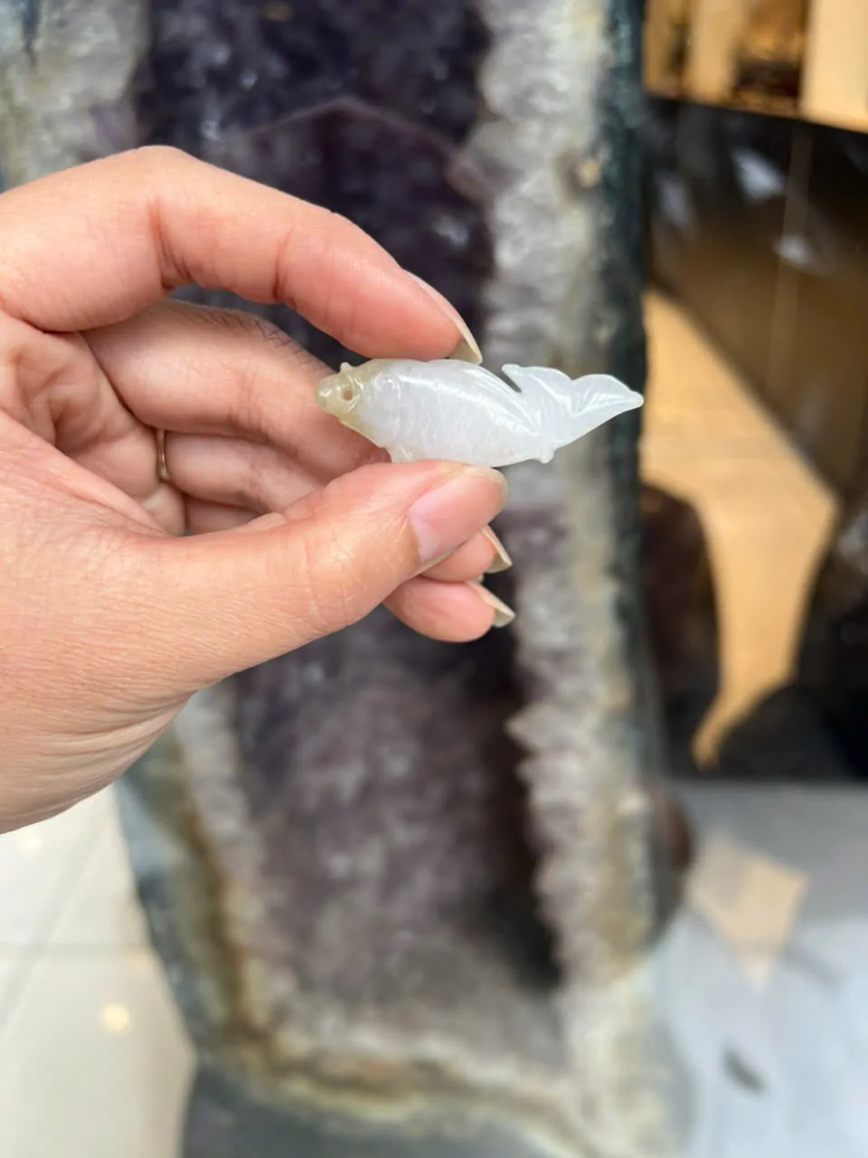 Mặt cá chép Phỉ Thúy lớn A+ (7.2g) S6634-S1-4248