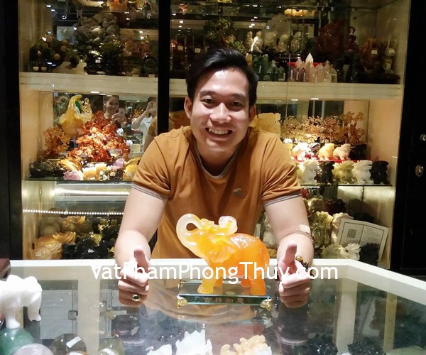 Anh Thắng - khách hàng mua Voi đỏ đế thủy tinh E286